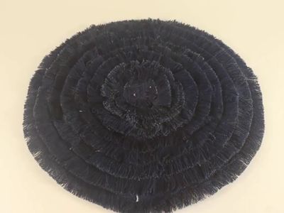 过气牛仔裤DIY圆形耐脏地毯