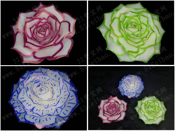 制作罗曼蒂克LED发光塑料玫瑰花