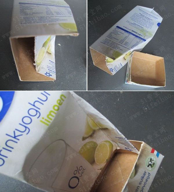 牛奶盒简单DIY喂饲小鸟喂食器