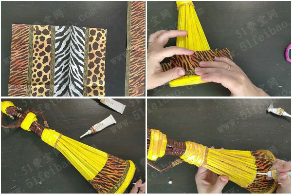 紙藝人偶教程，彩繪立體非洲女性擺件