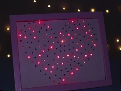 DIY闪光LED灯饰相框制作教学