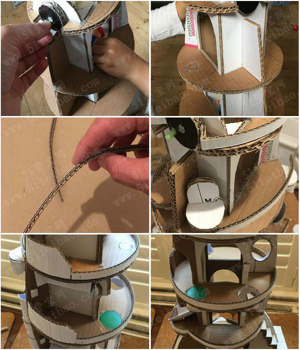 多级航天火箭玩具diy,用废纸箱做的宇航启蒙模型