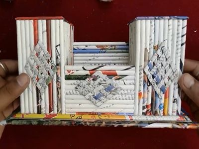 如何利用旧书纸制作笔筒
