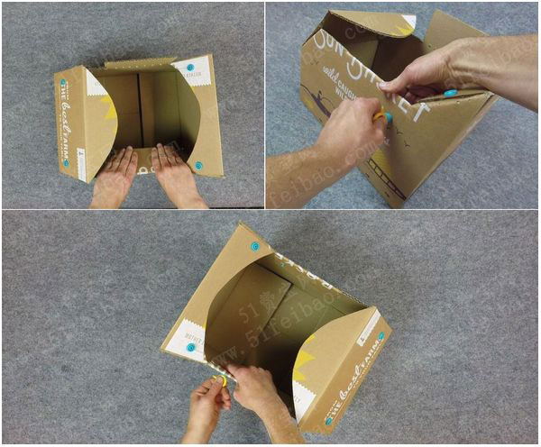 diy儿童玩具makedo纸箱小推车 - 废物利用手工diy小