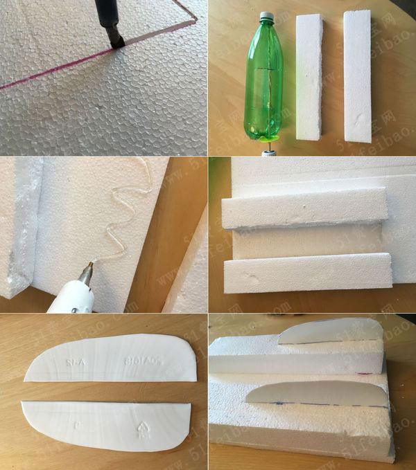 废瓶罐diy扭矩手摇快艇船 废物利用手工diy小制作 51费宝网