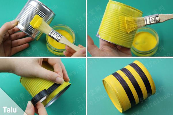 兒童節手工：DIY罐頭瓶小蜜蜂掛件