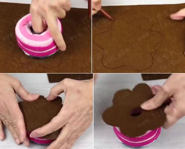 用旧袜子做diy甜甜圈硬币零钱包