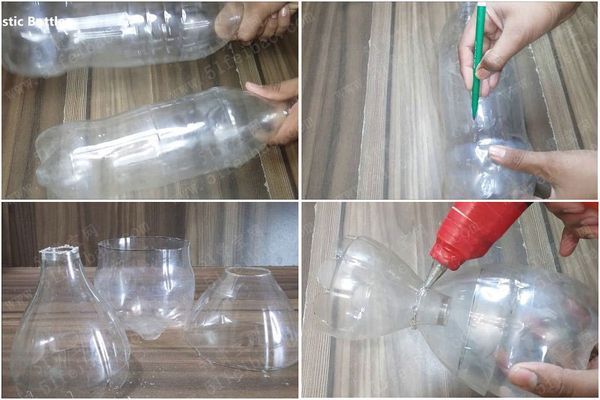 汽水瓶的变废成宝，DIY中国风面谱装饰花瓶