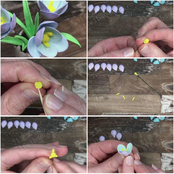 环保仿真花制作教程，DIY鸡蛋蛋壳盆栽花