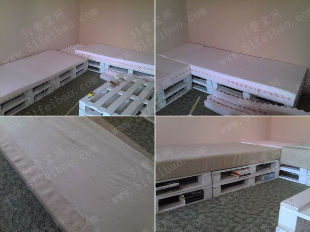 木托盘回收再次利用diy实木沙发制作教程