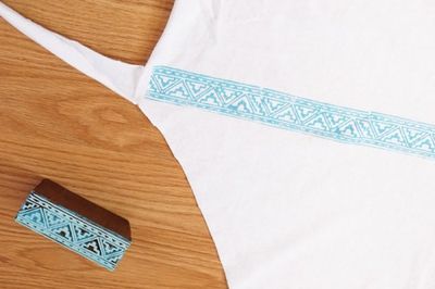 免缝纫用体恤衫改造diy橡皮章印花围裙