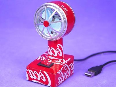 利用易拉罐自制一个USB电风扇