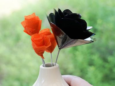 DIY漂亮VHS磁带玫瑰花