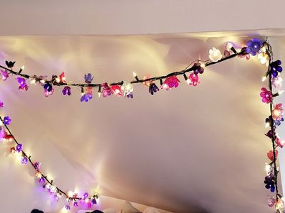 唯美系过年彩灯DIY教程，LED开花串串灯怎么做