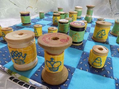 拼布线轴做旅行象棋制作教程
