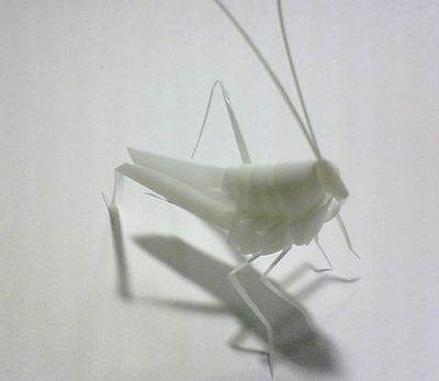废吸管编织蟋蟀制作方法详情过程