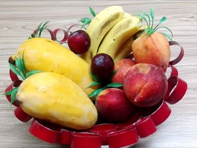 用水管做餐具摆件,制作PVC管水果盘