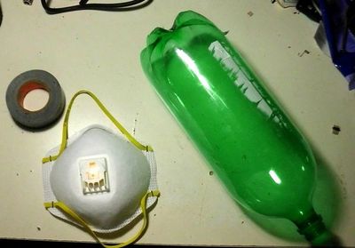 雪碧瓶可樂瓶自製應急氣體防毒面具做法