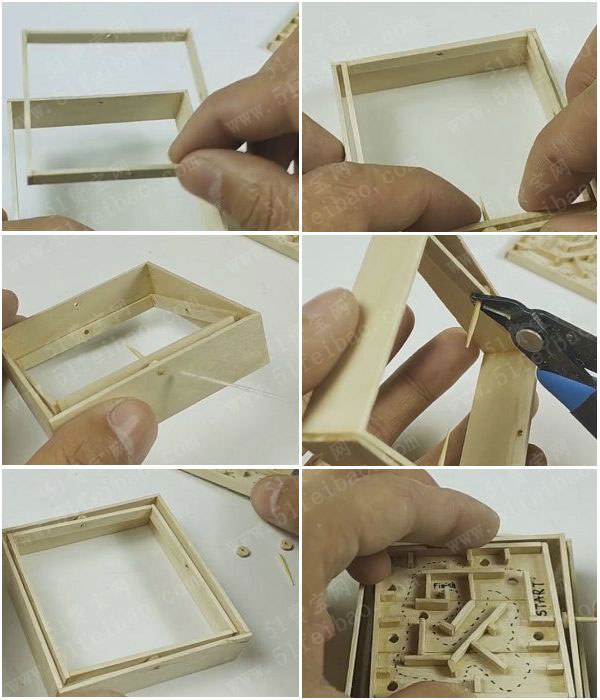 雪糕棒diy制作小巧创意的翻板迷宫玩具