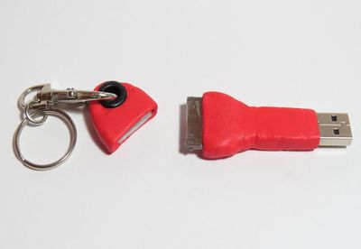 报废手机线diy钥匙圈挂饰迷你连接器