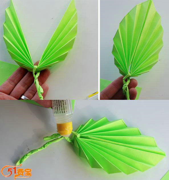 怎么利用废纸做漂亮小纸扇 - 废物利用手工diy小制作