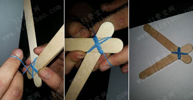 废弃冰棍棍环保利用做diy弹弓制作方法