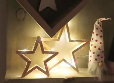 製作聖誕飾物冰棍棒閃光五角星