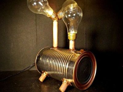 自製個性蒸汽朋克LED檯燈