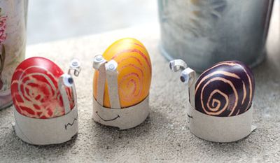 儿童手工小制作之DIY鸡蛋壳蜗牛