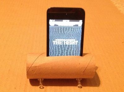 衛生紙芯創意手工diy簡單手機支架