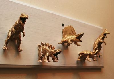 DIY侏羅紀恐龍牆上掛衣鉤