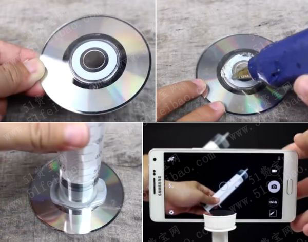 注射器针筒diy手机拍摄支架