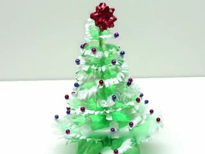 用饮料瓶手工制作简单圣诞树