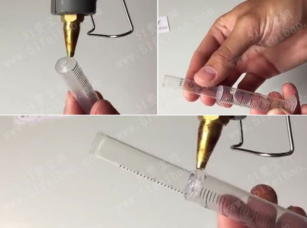 自制好玩注射针筒活塞玩具气枪