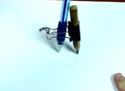 如何在几分钟做个制图应急圆规