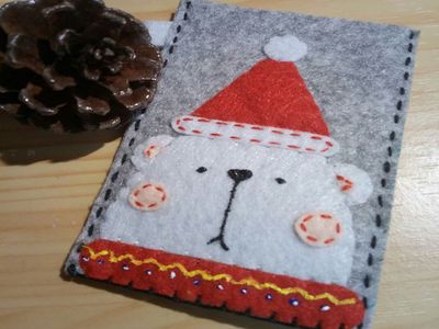 布艺DIY入门作品,不织布制作手缝北