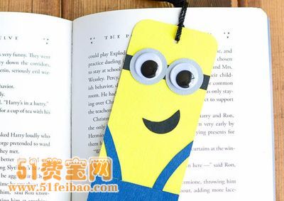 怎么做神偷奶爸diy小黄人书签制作教程
