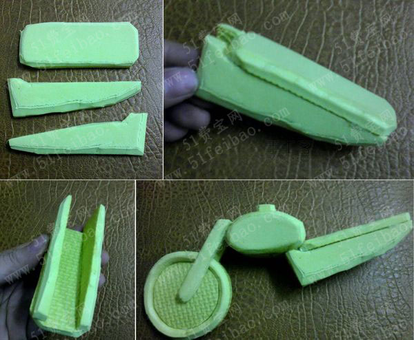 泡沫地垫diy摩托车模型制作教程