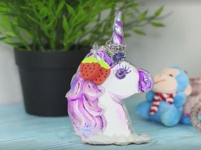 怎么进行DIY纸板独角兽首饰架