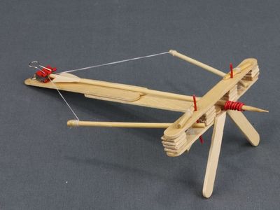 怎样diy棒冰棍十字弓制作教学