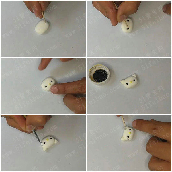 制作q版黏土动物教程diy情侣杯卡通动物对偶