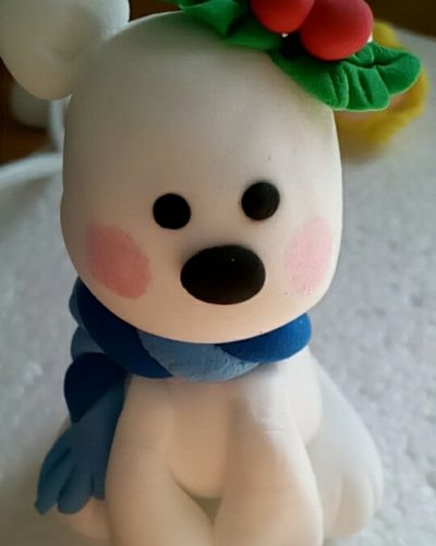 如何做萌胖可爱粘土小北极熊
