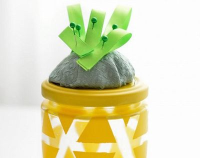 可爱的DIY菠萝罐针插做法教程
