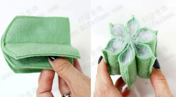 手缝不织布仙人掌盆栽针插大全