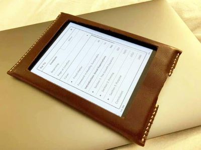 DIY手缝Kindle电子书皮革保护