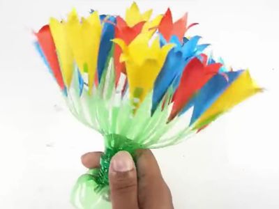 废塑料瓶DIY锥花石竹摆件盆栽的方法