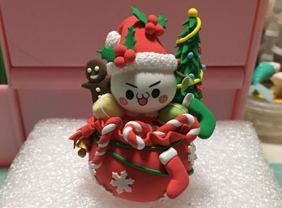 长草颜团子君圣诞粘土主题作品