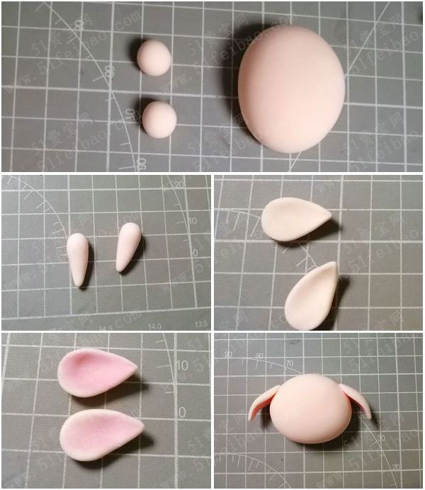 网红q版粘土小猪冰箱贴的制作方法图解