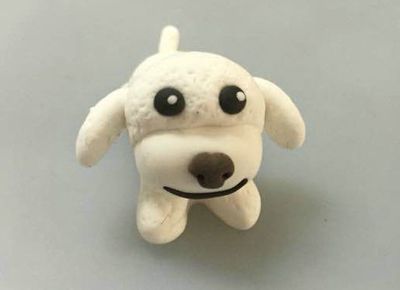 简单的入门软陶小狗狗作品
