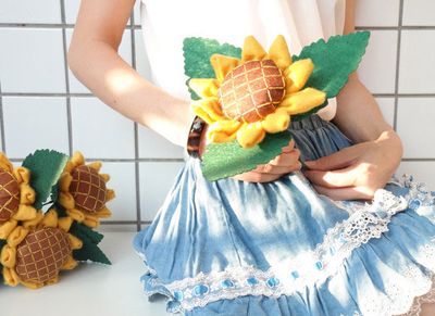 DIY不织布向日葵太阳花做法
